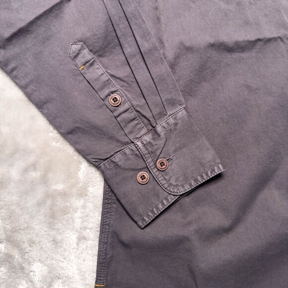 Ariat Rebar Gray Make Tough Dura Stretch Classic Fit Work Shirt Mens Size XL - Picture 12 of 14